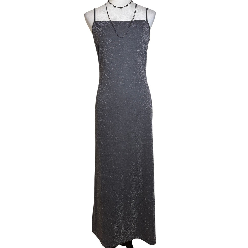 Glitter Sparkle Womens Maxi Formal Gown Dress Size Small Evening Event Mobwife - Picture 2 of 12